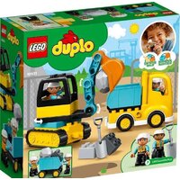 Конструктор LEGO Duplo 10931 Грузовик и гусеничный экскаватор - Изображение №2 — Chaika Market