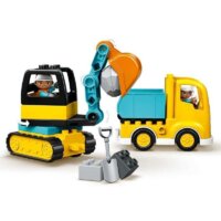 Конструктор LEGO Duplo 10931 Грузовик и гусеничный экскаватор - Изображение №6 — Chaika Market