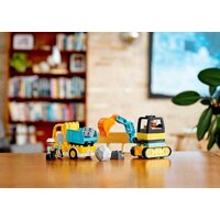 Конструктор LEGO Duplo 10931 Грузовик и гусеничный экскаватор - Изображение №9 — Chaika Market