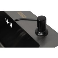 Кухонная мойка ARFEKA ECO AR мойка 600*500, коландер, дозатор BLACK - Изображение №5 — Chaika Market