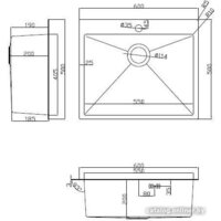 Кухонная мойка ARFEKA ECO AR мойка 600*500, коландер, дозатор BLACK - Изображение №10 — Chaika Market