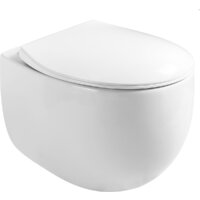 Унитаз подвесной Roxen Egg в комплекте с инсталляцией StounFix Dual Fresh 6 в 1 968031 (кнопка: золото глянцевое ) - Изображение №4 — Chaika Market