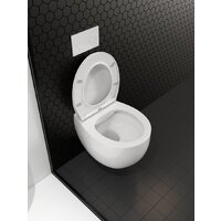 Унитаз подвесной Roxen Egg в комплекте с инсталляцией StounFix Dual Fresh 6 в 1 968031 (кнопка: золото глянцевое ) - Изображение №10 — Chaika Market