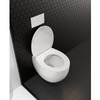 Унитаз подвесной Roxen Egg в комплекте с инсталляцией StounFix Dual Fresh 6 в 1 968031 (кнопка: золото глянцевое ) - Изображение №11 — Chaika Market