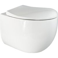 Унитаз подвесной Roxen Egg в комплекте с инсталляцией StounFix Dual Fresh 6 в 1 968031 (кнопка: золото глянцевое ) - Изображение №6 — Chaika Market