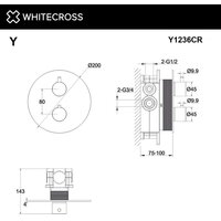 Смеситель Whitecross Y Y1236CR (хром) - Изображение №3 — Chaika Market