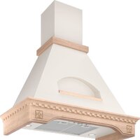 Кухонная вытяжка Elikor Бельведер Флореале 90П-650-П3Д (бежевый/дуб неокрашенный) — Chaika Market