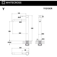 Смеситель Whitecross Y Y1213BL (черный мат) - Изображение №3 — Chaika Market