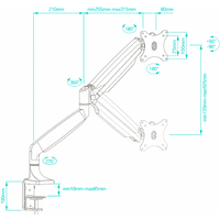 Кронштейн для монитора Onkron G100B - Изображение №5 — Chaika Market