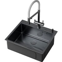 Кухонная мойка Roxen Simple 560220-45B - Изображение №8 — Chaika Market