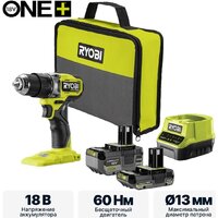 Ударная дрель-шуруповерт Ryobi RPD18C1-242S 5133006524 (с 2-мя АКБ, сумка) — Chaika Market