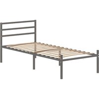 Кровать Домаклево Металика Г3 80x200 (серый) — Chaika Market