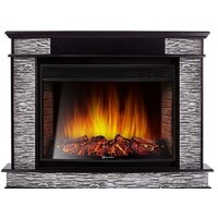 Портал Firelight Scala 30 (камень сланец скалистый серый/шпон венге) — Chaika Market