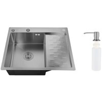 Кухонная мойка РМС MRK-6350BL-L (с дозатором) — Chaika Market