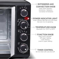 Мини-печь TurboTronic TT-FEO55 (черный) - Изображение №3 — Chaika Market
