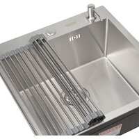 Кухонная мойка ARFEKA ECO AR мойка 500*500, роллер-мат, дозатор SATIN - Изображение №8 — Chaika Market