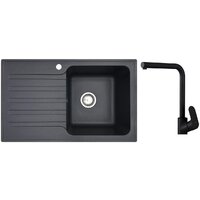 Кухонная мойка БелЭворс Styl R + Like F8005022 (черный) — Chaika Market