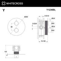 Смеситель Whitecross Y Y1236BL (черный матовый) - Изображение №3 — Chaika Market