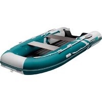 Моторно-килевая лодка Gladiator E420S (морской зеленый-белый) — Chaika Market