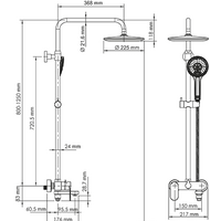 Душевая система  Wasserkraft A18501 - Изображение №8 — Chaika Market
