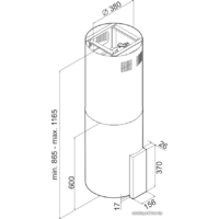 Кухонная вытяжка Ciarko ORW Inox Glass 38 - Изображение №2 — Chaika Market