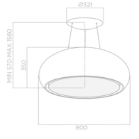 Кухонная вытяжка Elica SEASHELL IX/F/80 - Изображение №3 — Chaika Market