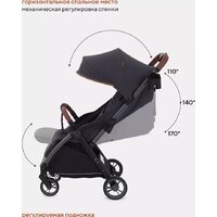 Коляска прогулочная «книга» Rant MOWbaby Atom MB200 (graphite) - Изображение №19 — Chaika Market