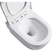 Унитаз подвесной Roxen Porto в комплекте с инсталляцией StounFix Dual Fresh 6 в 1 538465 (кнопка: белый глянец) - Изображение №7 — Chaika Market