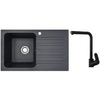 Кухонная мойка БелЭворс Styl L + Like F8005022 (черный) — Chaika Market