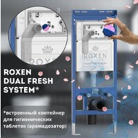 Унитаз подвесной Roxen Simple Compact в комплекте с инсталляцией StounFix Dual Fresh 6 в 1 915792 (кнопка: хром матовый) - Изображение №12 — Chaika Market