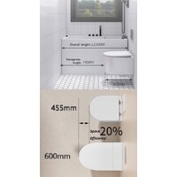 Унитаз подвесной Roxen Simple Compact в комплекте с инсталляцией StounFix Dual Fresh 6 в 1 915792 (кнопка: хром матовый) - Изображение №15 — Chaika Market