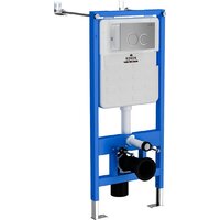 Унитаз подвесной Roxen Simple Compact в комплекте с инсталляцией StounFix Dual Fresh 6 в 1 915792 (кнопка: хром матовый) - Изображение №4 — Chaika Market