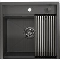 Кухонная мойка Granula KS-5051 (графит матовый) — Chaika Market