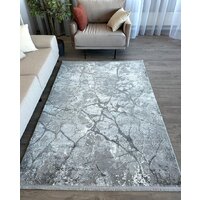 Ковер для жилой комнаты Radjab Carpet Марсель NP 371 Прямоугольник 11608RK (3x5, Grey) - Изображение №6 — Chaika Market