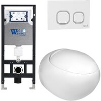 Унитаз подвесной WeltWasser Amberg 506 + Jeckenbach 004 GL-WT + Amberg RD-WT — Chaika Market