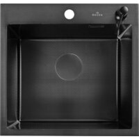 Кухонная мойка Roxen Snake 560220-45-BS PVD графит/текстурная поверхность (с ролл-матом и дозатором) - Изображение №9 — Chaika Market