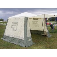 Тент-шатер Camping World Green Hotel Volga 138199 (зеленый/бежевый) - Изображение №5 — Chaika Market