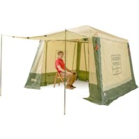 Тент-шатер Camping World Green Hotel Volga 138199 (зеленый/бежевый) - Изображение №7 — Chaika Market