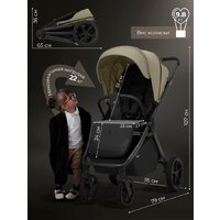 Коляска прогулочная «книга» Sweet Baby SBL Elegante D (светло-зеленый) - Изображение №15 — Chaika Market