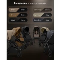 Коляска прогулочная «книга» Sweet Baby SBL Elegante D (светло-зеленый) - Изображение №3 — Chaika Market