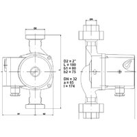 Циркуляционный насос IMP Pumps GHN 32/85-180 - Изображение №2 — Chaika Market