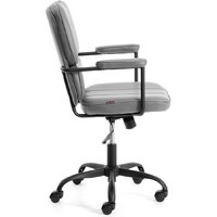 Офисное кресло TetChair Alpha (иск. замша, серый) - Изображение №3 — Chaika Market