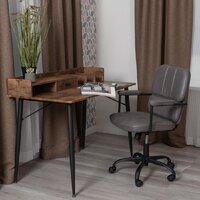 Офисное кресло TetChair Alpha (иск. замша, серый) - Изображение №12 — Chaika Market