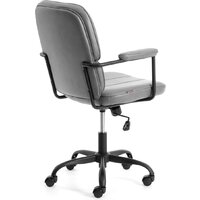 Офисное кресло TetChair Alpha (иск. замша, серый) - Изображение №4 — Chaika Market