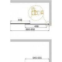 Стеклянная шторка для ванны Cezares SLIDER-VF-11-90/150-C-Cr - Изображение №3 — Chaika Market
