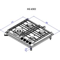 Варочная панель Korting HG 6302 CTB - Изображение №3 — Chaika Market