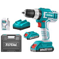 Ударная дрель-шуруповерт Total TIDLI20031 (с 2-мя АКБ, кейс, набор оснастки) — Chaika Market