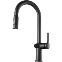 Смеситель Esko K15B LED (черный) — Chaika Market