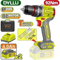 Ударная дрель-шуруповерт Dyllu DTCDP9281 (с 2-мя АКБ, кейс) — Chaika Market