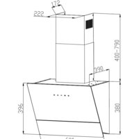 Кухонная вытяжка Grand Lester GC 60 (черный) - Изображение №2 — Chaika Market